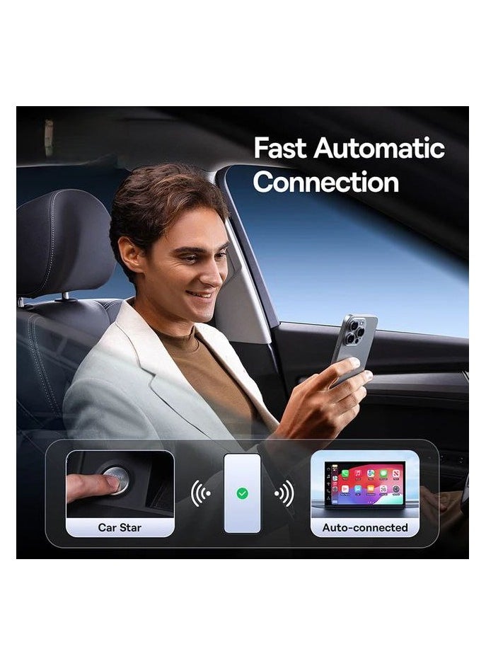 Wireless CarPlay Adapter Wired CarPlay Smart Box IOS to Wireless Car Play Screen Plug & Play Bluetooth WiFi Connection Auto Connect.