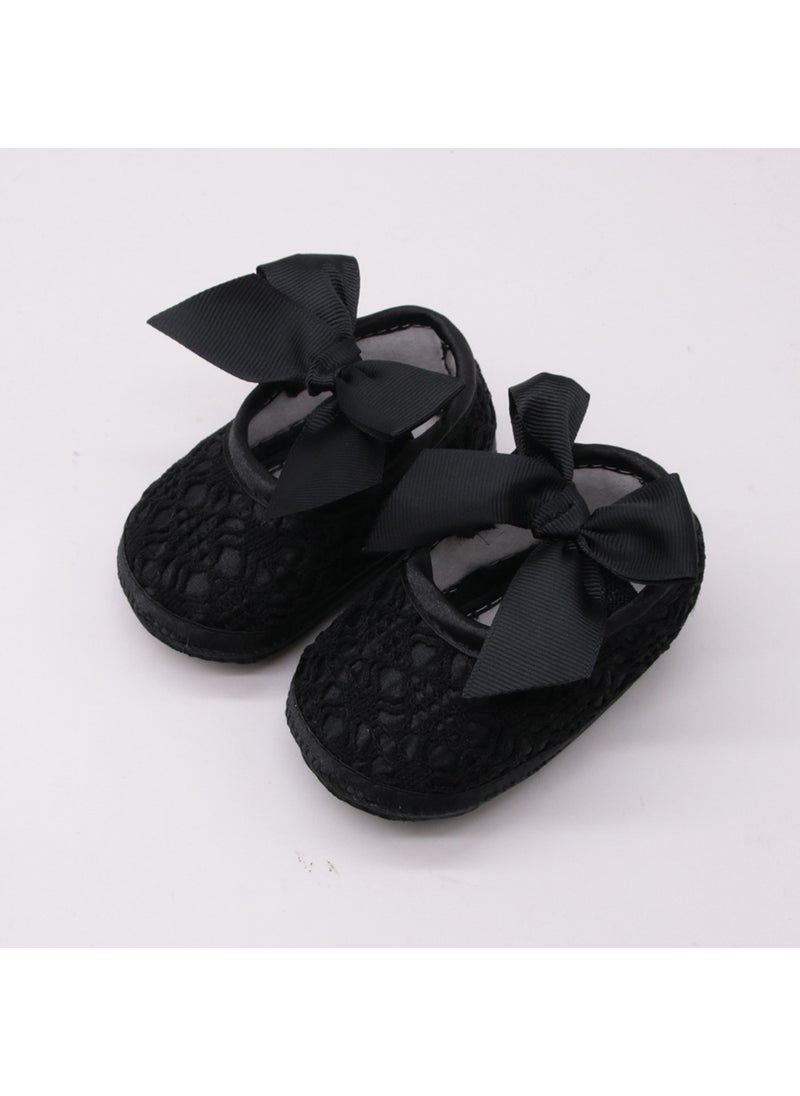 Princess Shoes Soft Sole Baby Girl Spring AutumnXSX-009 Black XSX-009 Black