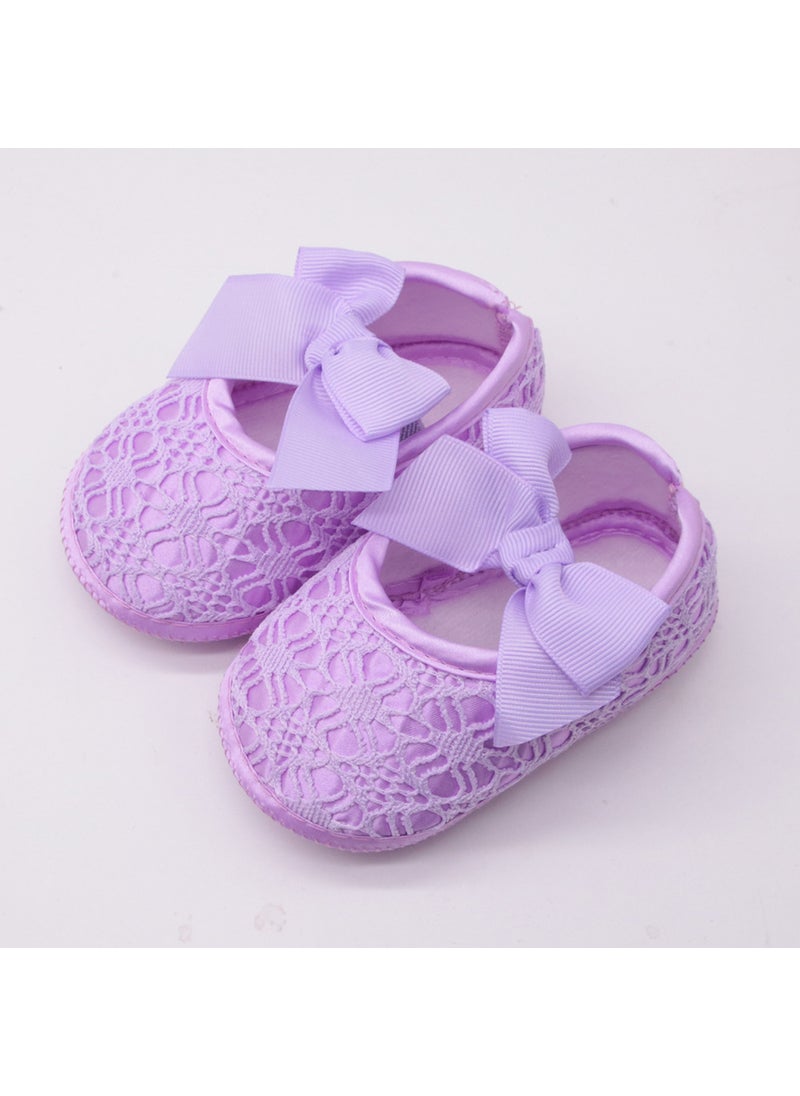 Princess Shoes Soft Sole Baby Girl Spring AutumnXSX-009 purple XSX-009 purple