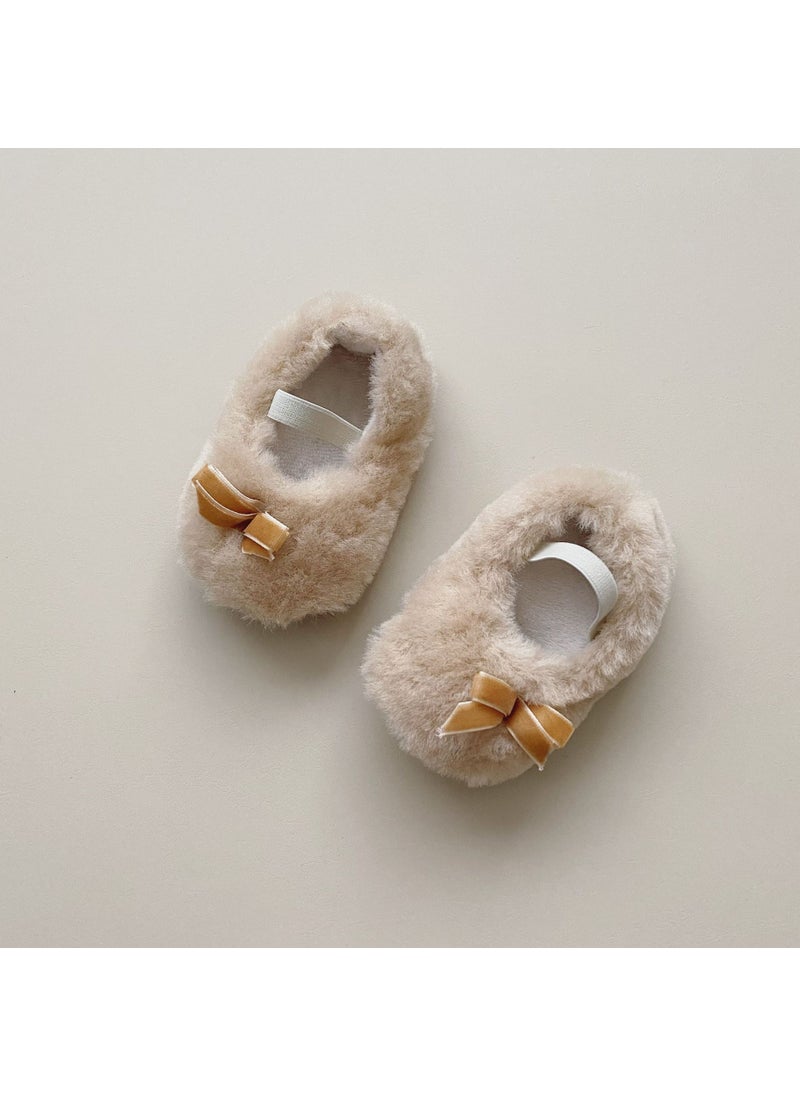 Warm Non-slip Infant Cotton ShoesApricot Apricot