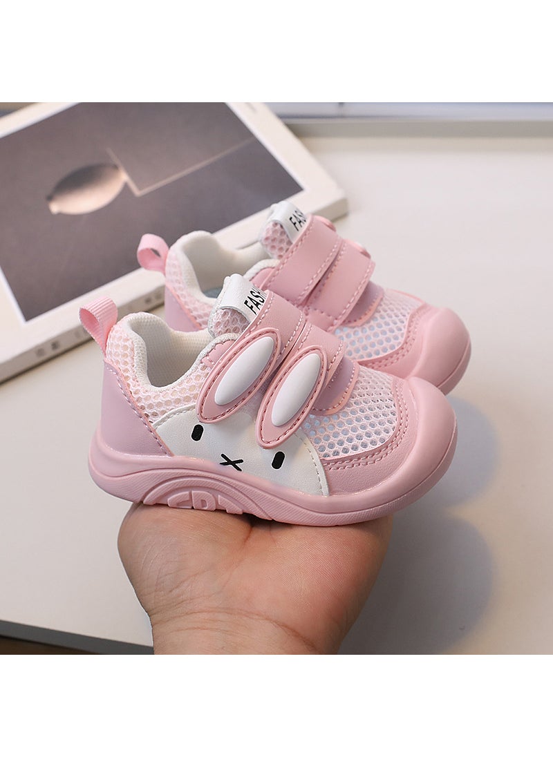 Cute Rabbit Toddler Breathable Mesh Shoes Pink