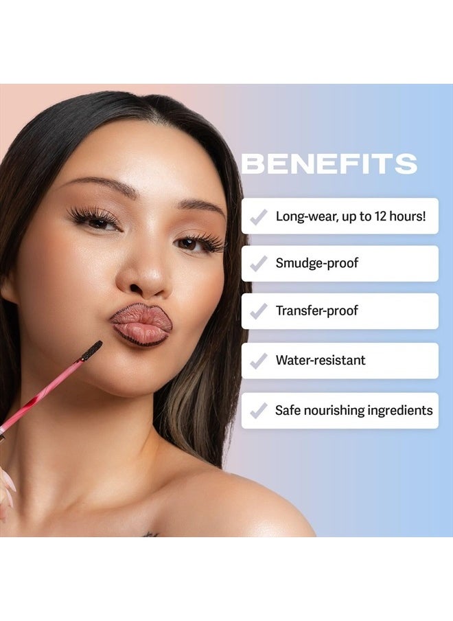 Lip Liner Stay-N - Peel Off Lip Liner Tattoo, Peel Off Lip Stain, Long Lasting Lip Stain Peel Off, Infused with Hyaluronic Acid & Vitamin E, For All Skin Types, Deep Bundle