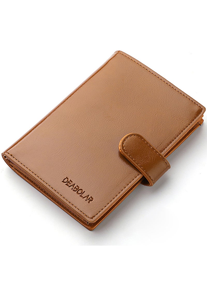 hot sale driving license card holder wallet mens large capacity multi-functional passport holder passport holder passport holder walletBrown Brown