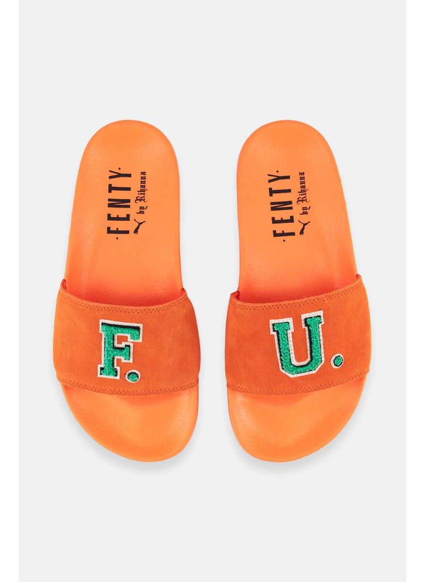 Kids Girl Leadcat Fenty Slip On Outdoor Slides, Orange