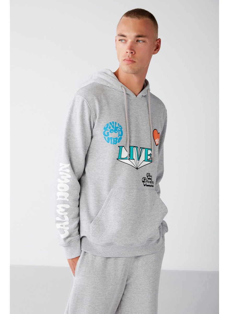 Alive Men's Hooded Corded Non-Polarized Sweatshirt