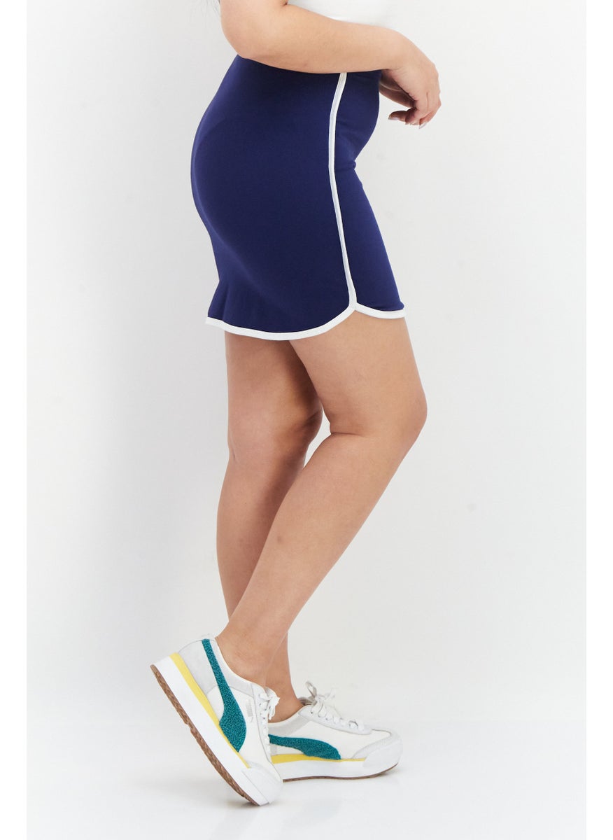 Women Sportswear Fit Training Skirt, Navy Blue