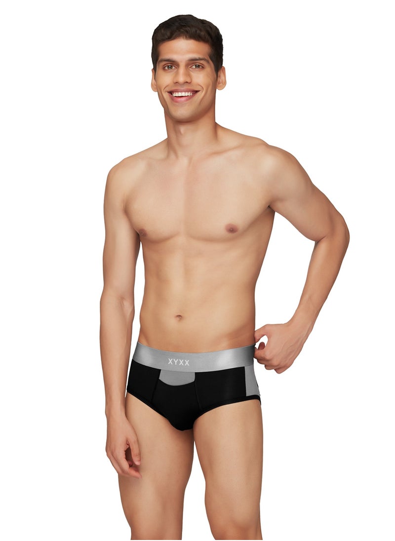 Pack of 3 Illuminati Intellisoft Micro Modal Color Blocked Solid Men Brief