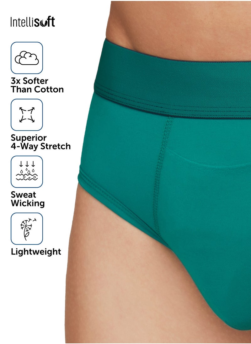 Pack of 3 Dualist Intellisoft Micro Modal Colorblock Mens Brief