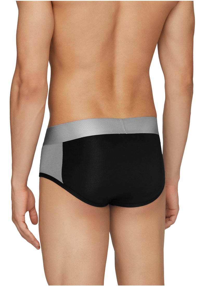 Pack of 3 Illuminati Intellisoft Micro Modal Color Blocked Solid Men Brief