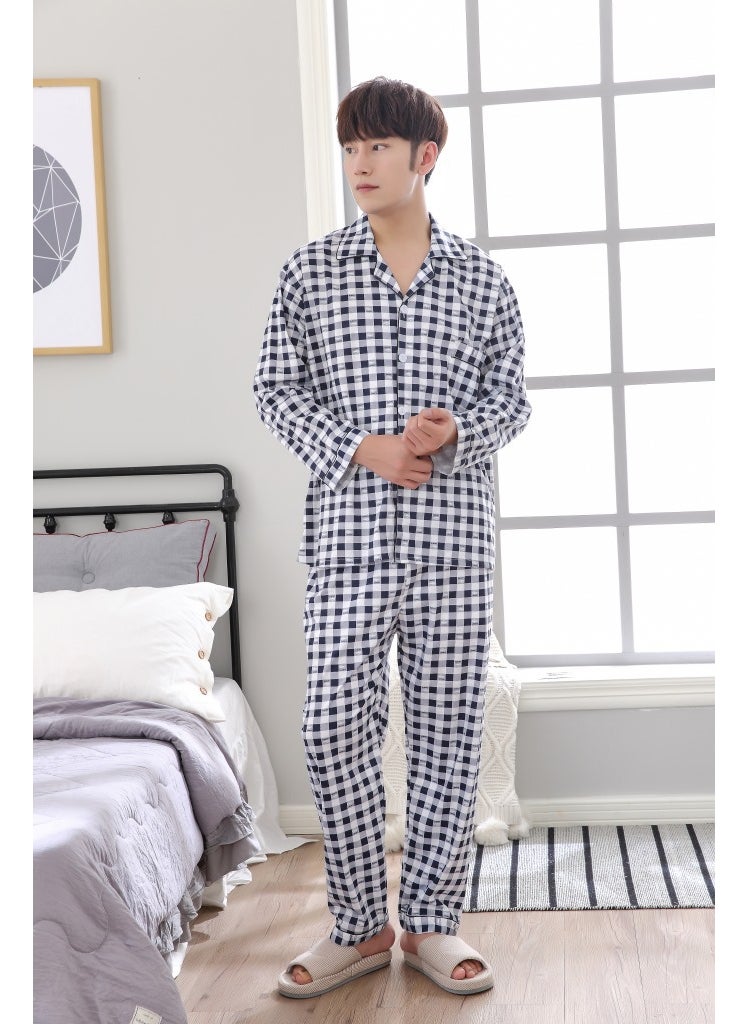 2018 Mens Autumn Winter Cotton Pajama Set38-8 38-8