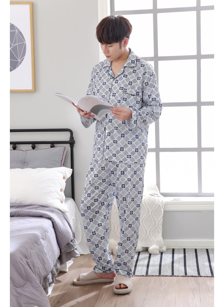 2018 Mens Autumn Winter Cotton Pajama Set38-10 38-10