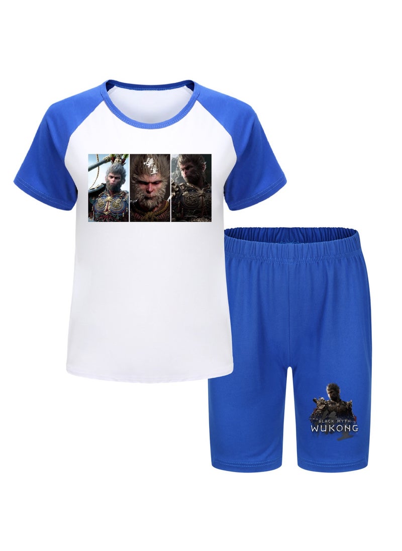 Black Myth Wukong Children's T-shirt And Pajama Set