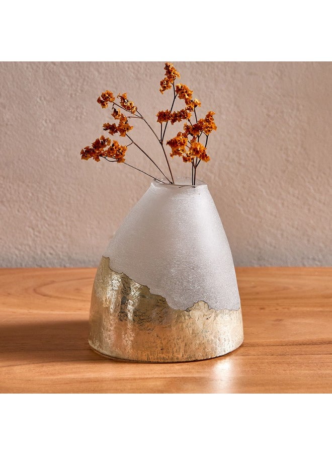 Erton Foiled Glass Vase 12 x 10 x 13 cm