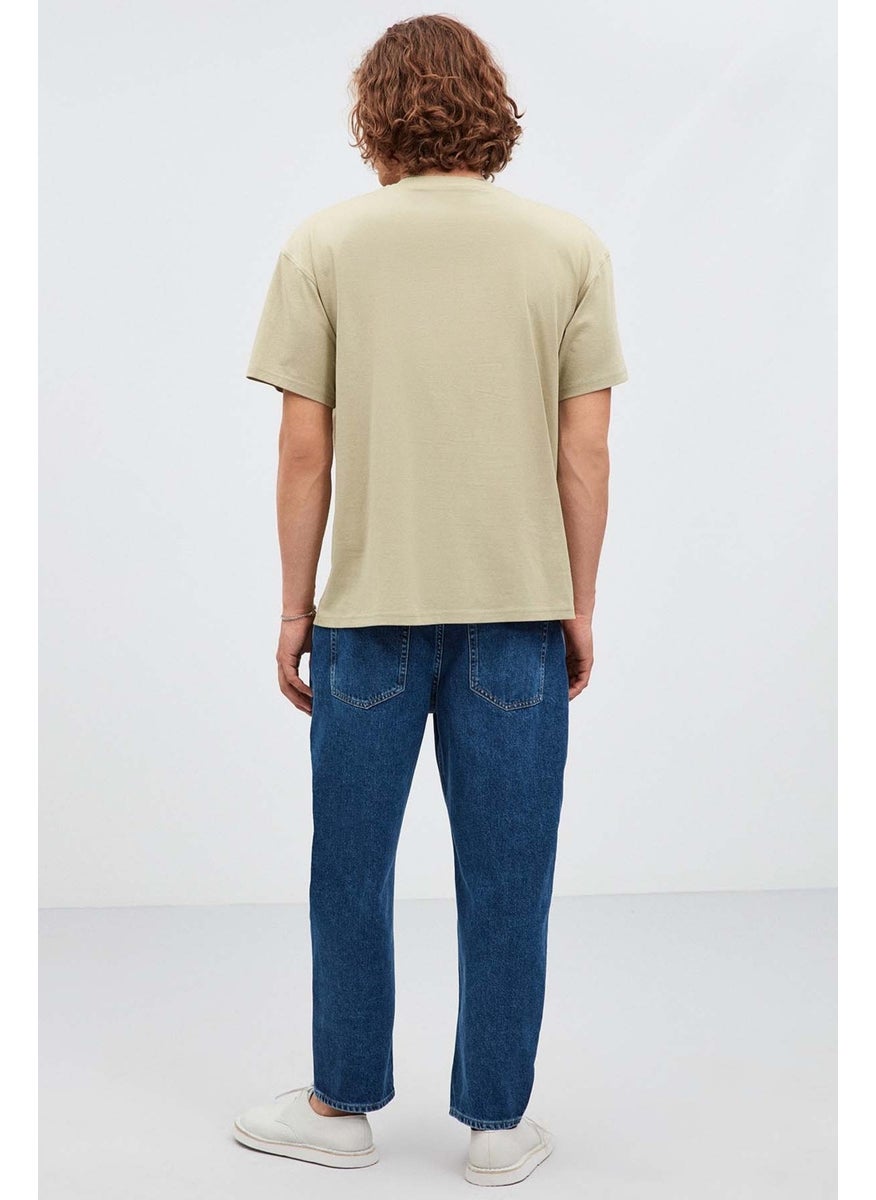 Vibe Relaxed Oversize Light Khaki T-Shirt