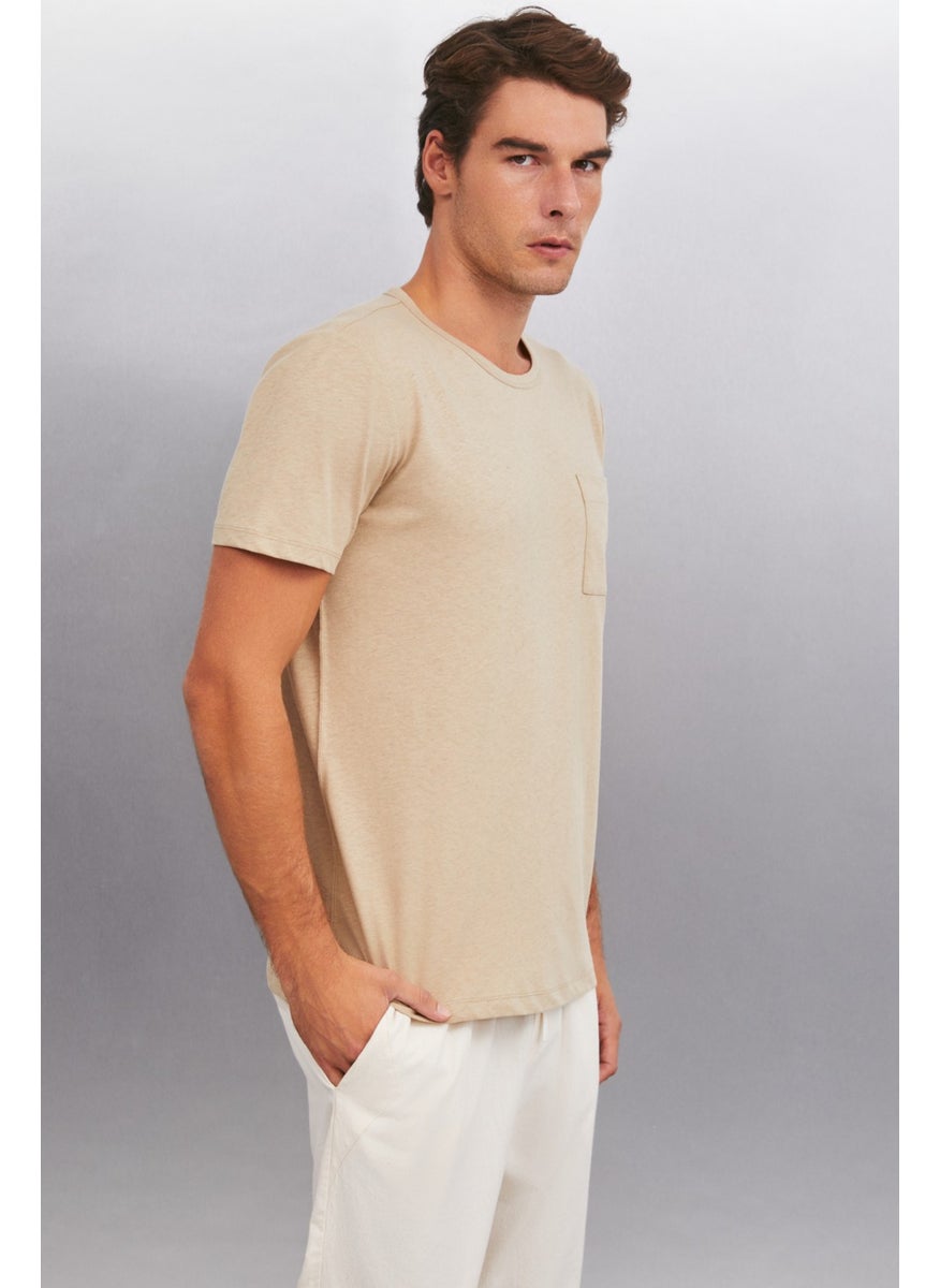 Conner Men's Oversize Beige T-Shirt