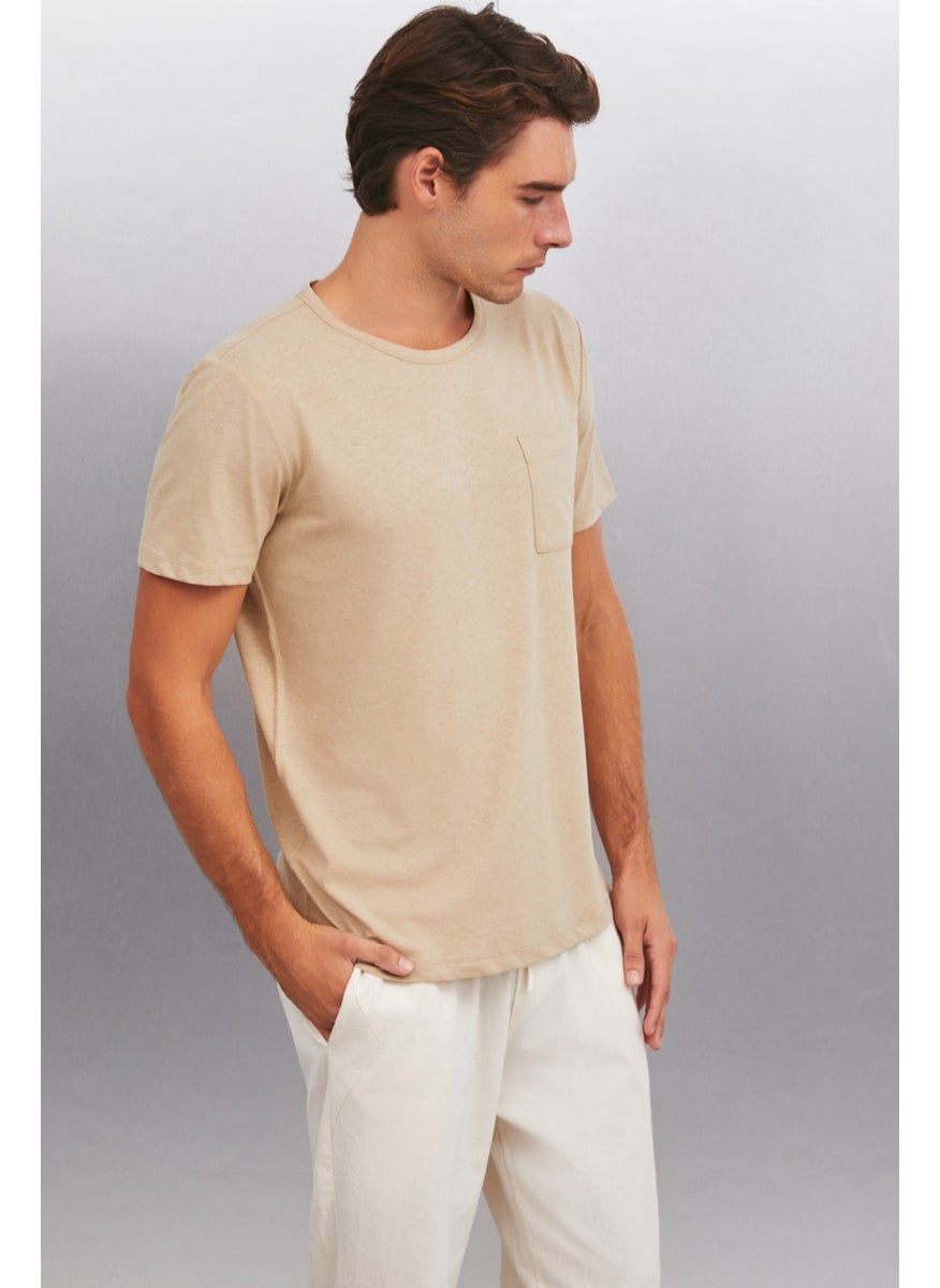 Conner Men's Oversize Beige T-Shirt