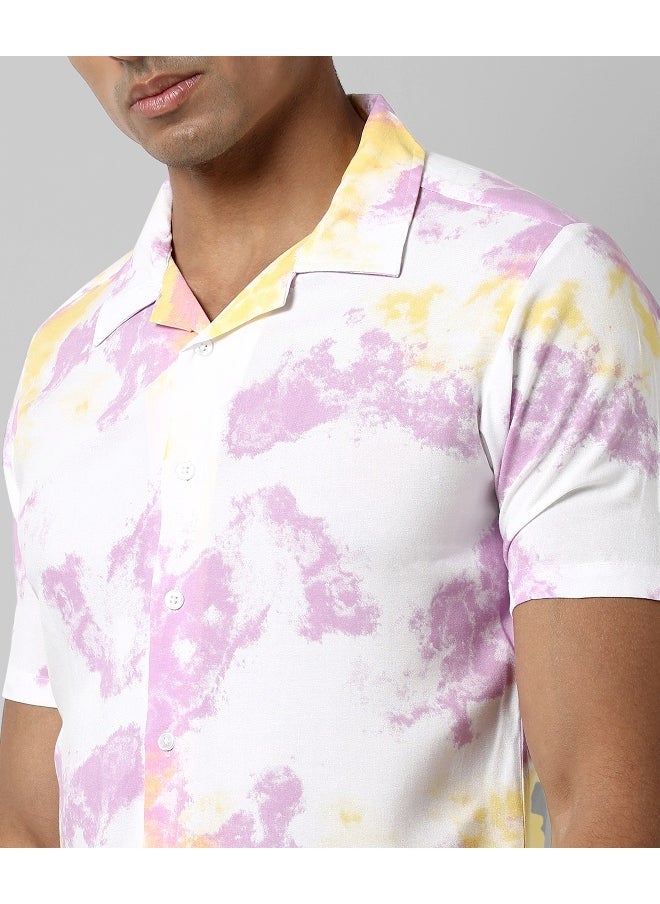 Men's Multicolour Printed Regular Fit Co-Ords Set