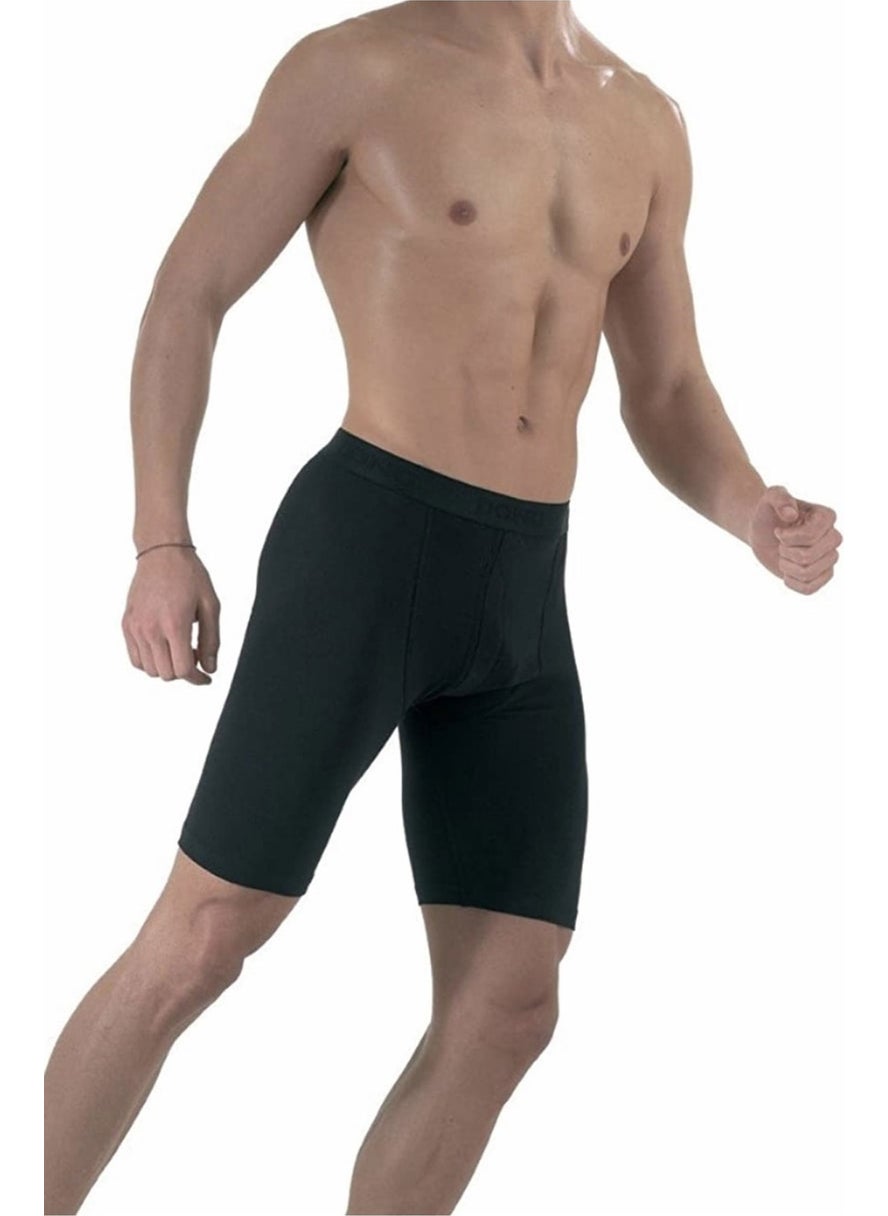 Rival of All 2-Piece Men's Extra Long Leg Boxer Cotton Lycra Underpants 1150