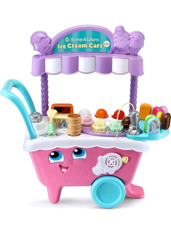 LeapFrog Scoop and Learn Ice Cream Cart Deluxe (Frustration Free Packaging), Pink