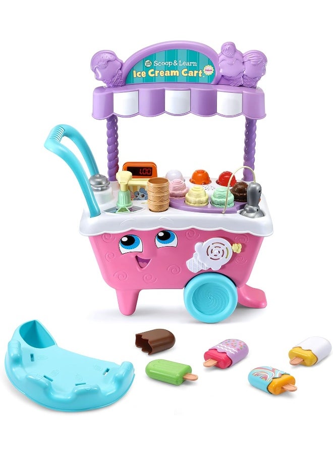 LeapFrog Scoop and Learn Ice Cream Cart Deluxe (Frustration Free Packaging), Pink