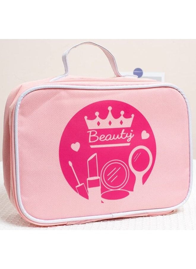 Wooden Kids Girls Beauty Fashion Cosmetics Makeup Toy Set With Bag