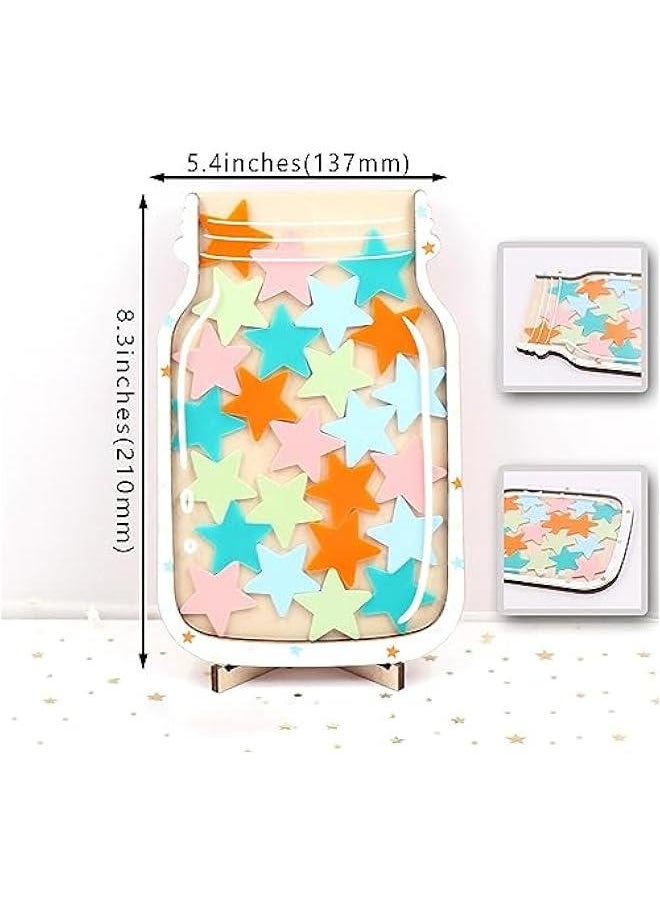 Star Reward Jars, Personalized Star Reward Jars for Boys Girls, Classroom Reward Jars for Kids, Behavior Management Classroom Tools, Responsibility Kids Reward Board Routine Training Gifts