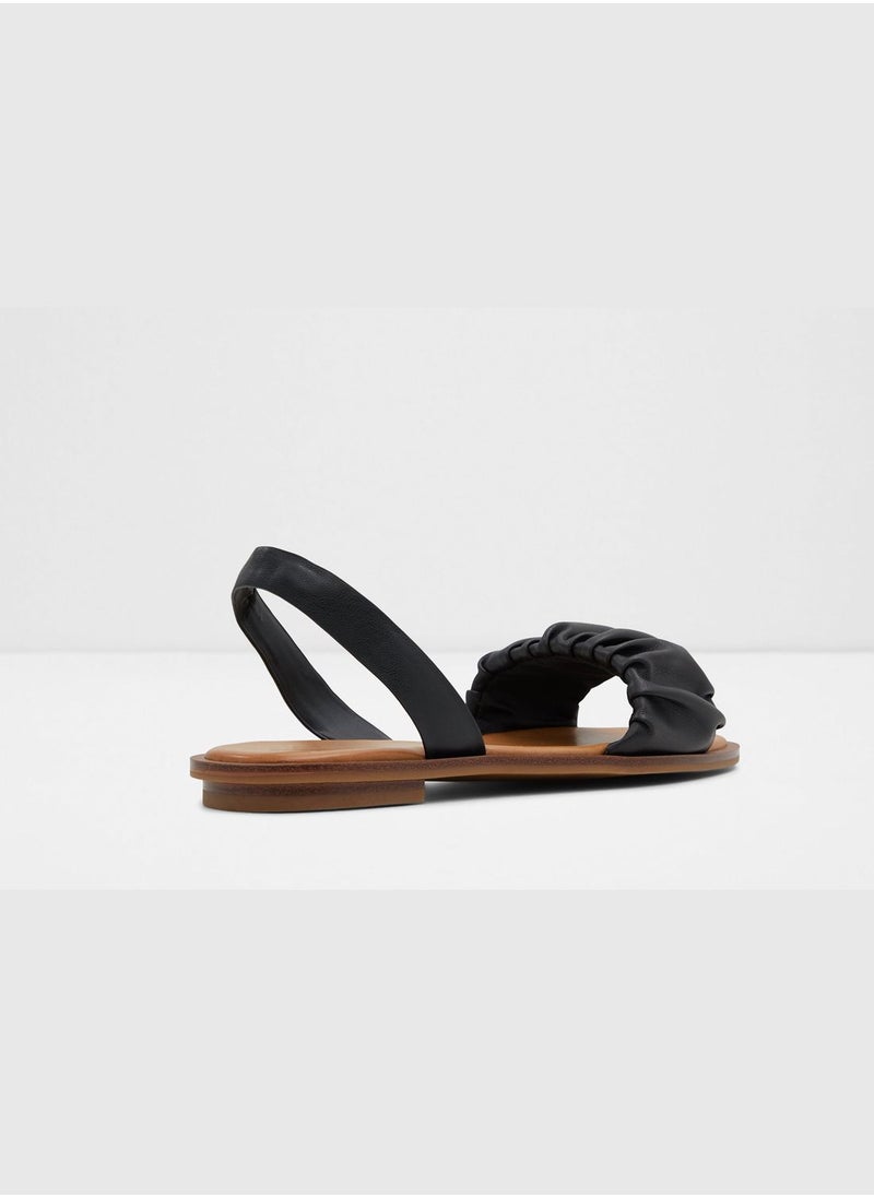 Brelden Square Toe Flat Sandals