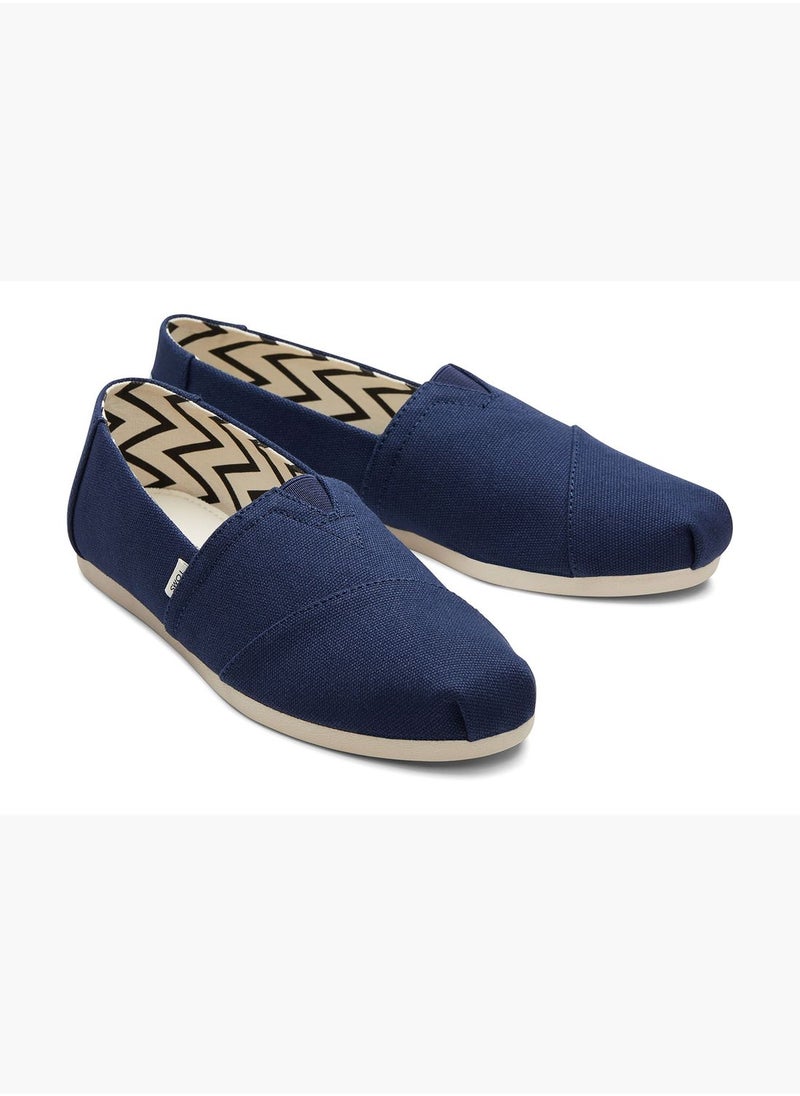 Navy Recycled Canvas Women's Score Alpargata