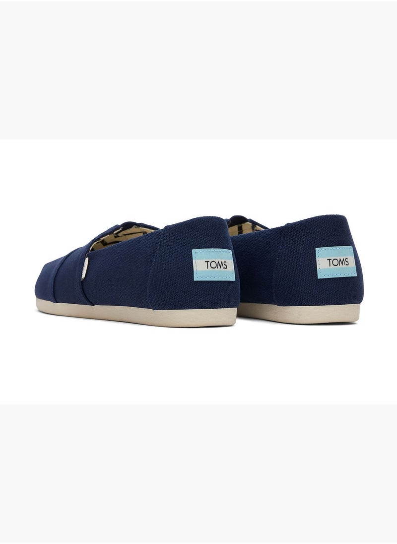 Navy Recycled Canvas Women's Score Alpargata