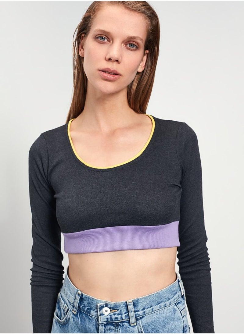 Crop Knitted Top