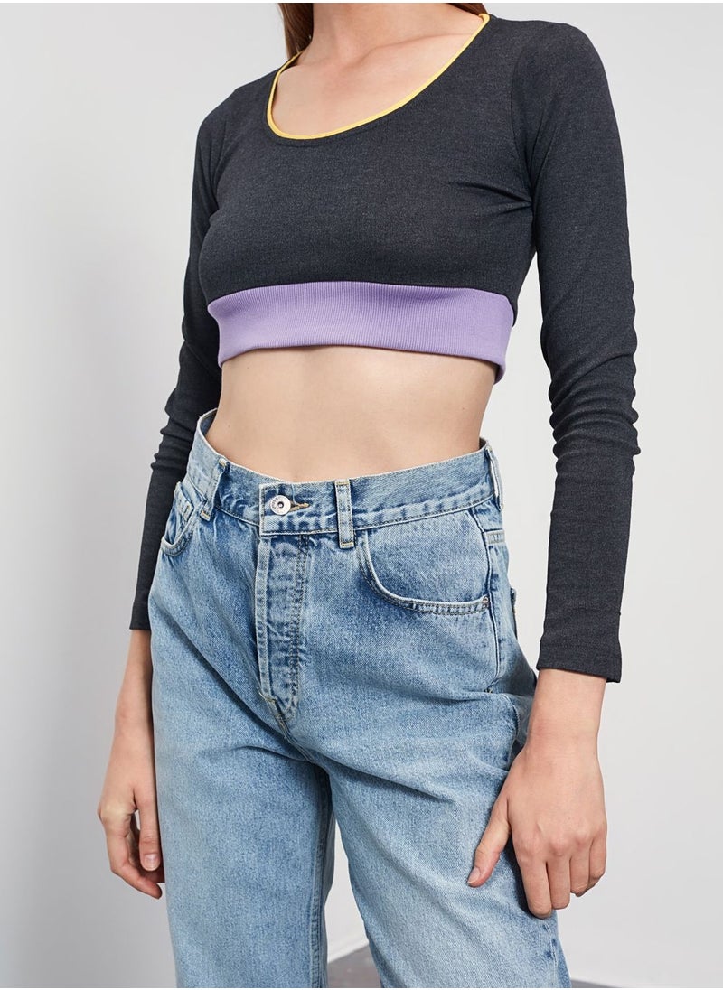 Crop Knitted Top