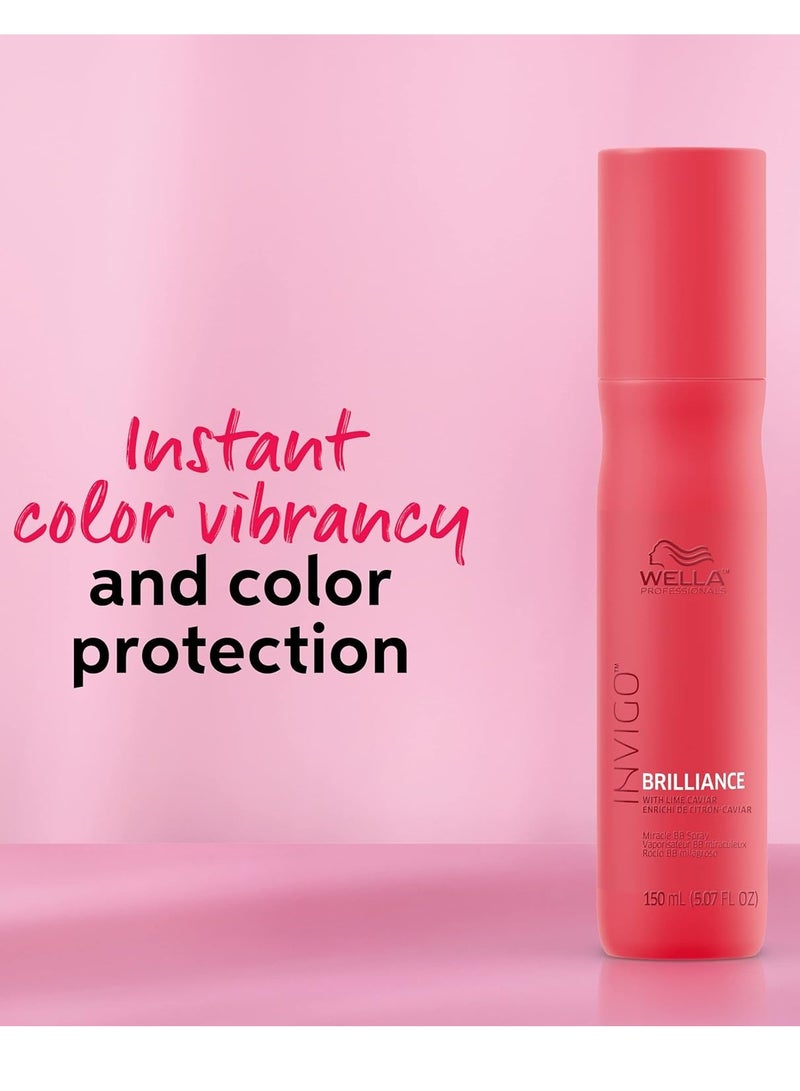 Professionals Color Fresh Mask, Golden Gloss, Natural Shade, Temporary Color, Damage Free, Color-Depositing Hair Mask With Avocado Oil + Invigo Brilliance Miracle BB Color Protection Spray Not Applicable 150 mlml