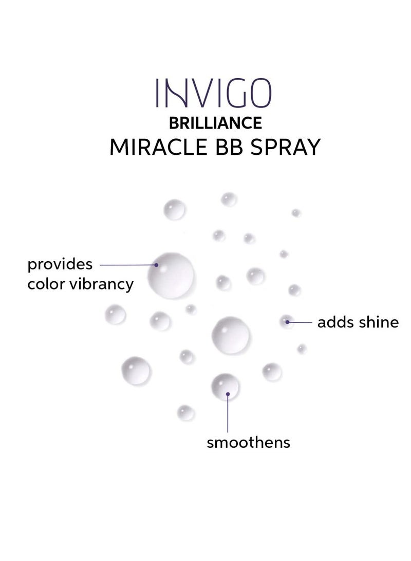 Professionals Color Fresh Mask, Golden Gloss, Natural Shade, Temporary Color, Damage Free, Color-Depositing Hair Mask With Avocado Oil + Invigo Brilliance Miracle BB Color Protection Spray Not Applicable 150 mlml