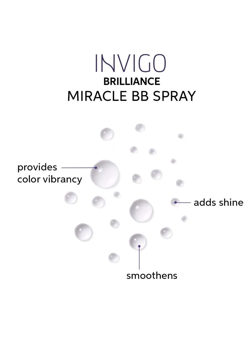 Professionals Color Fresh Mask, Chocolate Touch, Natural Shade, Temporary Color, Damage Free, Color-Depositing Hair Mask With Avocado Oil + Invigo Brilliance Miracle BB Color Protection Spray Not Applicable 150 mlml