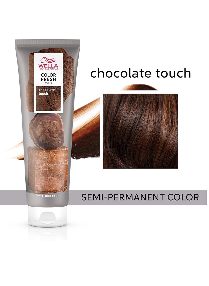 Professionals Color Fresh Mask, Chocolate Touch, Natural Shade, Temporary Color, Damage Free, Color-Depositing Hair Mask With Avocado Oil + Invigo Brilliance Miracle BB Color Protection Spray Not Applicable 150 mlml