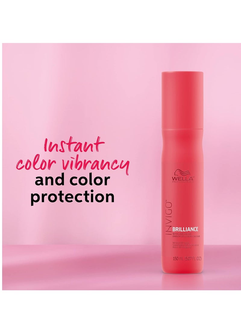 Professionals Color Fresh Mask, Caramel Glaze, Natural Shade, Temporary Color, Damage Free, Color-Depositing Hair Mask With Avocado Oil + Invigo Brilliance Miracle BB Color Protection Spray Not Applicable 150 mlml