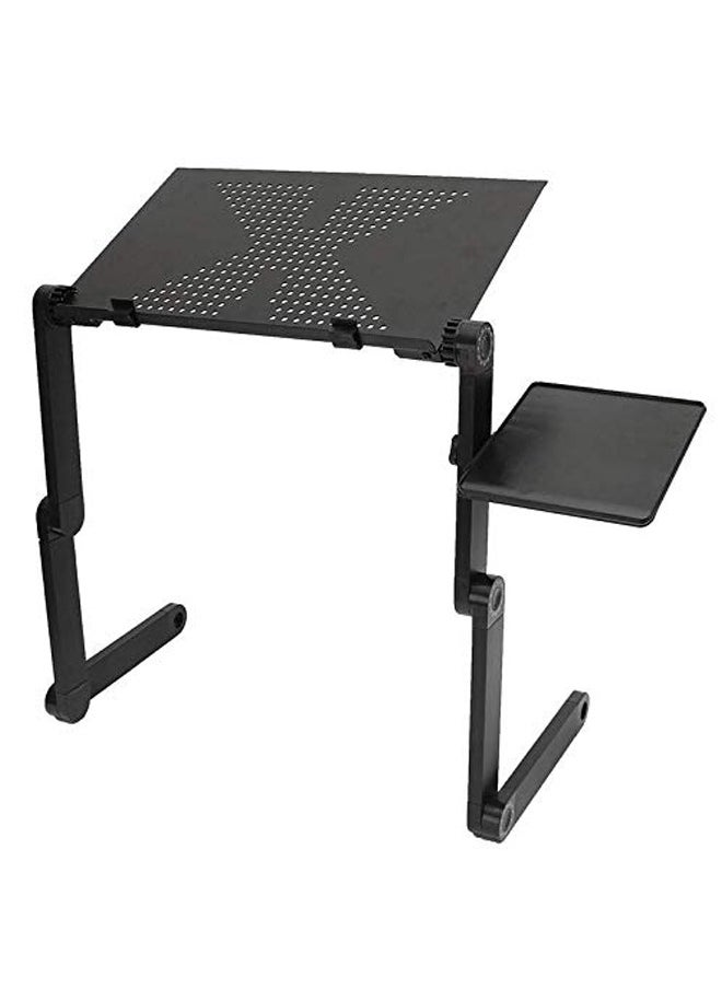 Adjustable Laptop Stand Desk With Cooling Holes And Mouse Board