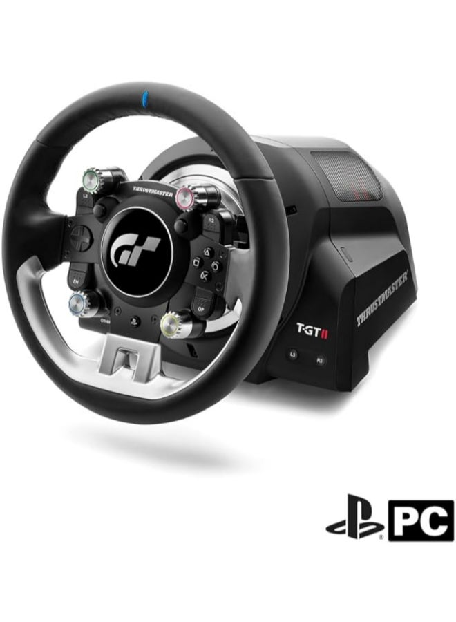 TM Racing Wheel T-GT II Racing Wheel - Officially Licensed For PlayStation 5 And Gran Turismo - PS5 / PS4 / Windows