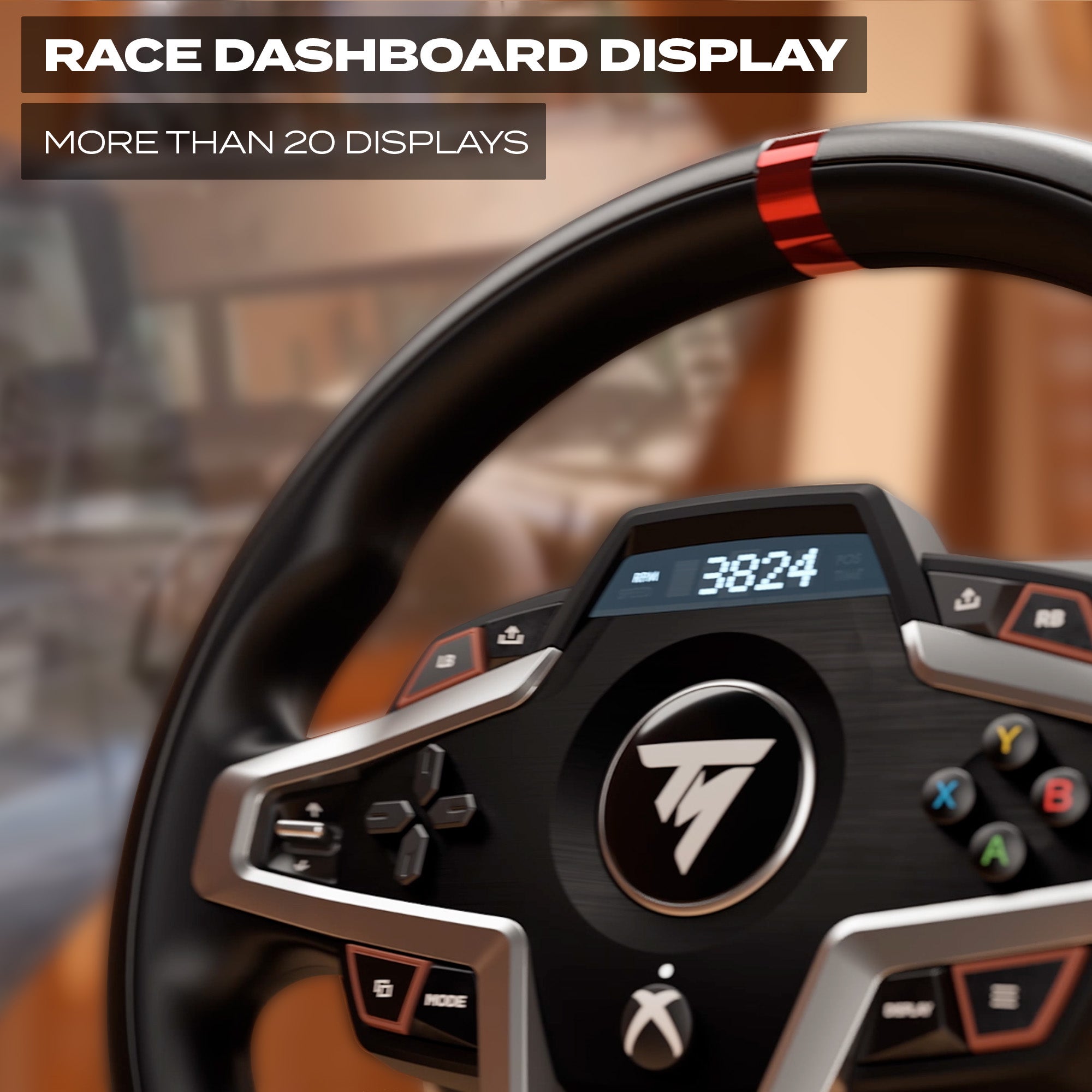 Thrustmaster T248, Racing Wheel and Magnetic Pedals, Xbox Series X|S, Xbox One, PC, HYBRID DRIVE, Magnetic Paddle Shifters, Dynamic Force Feedback, Screen with Racing Information