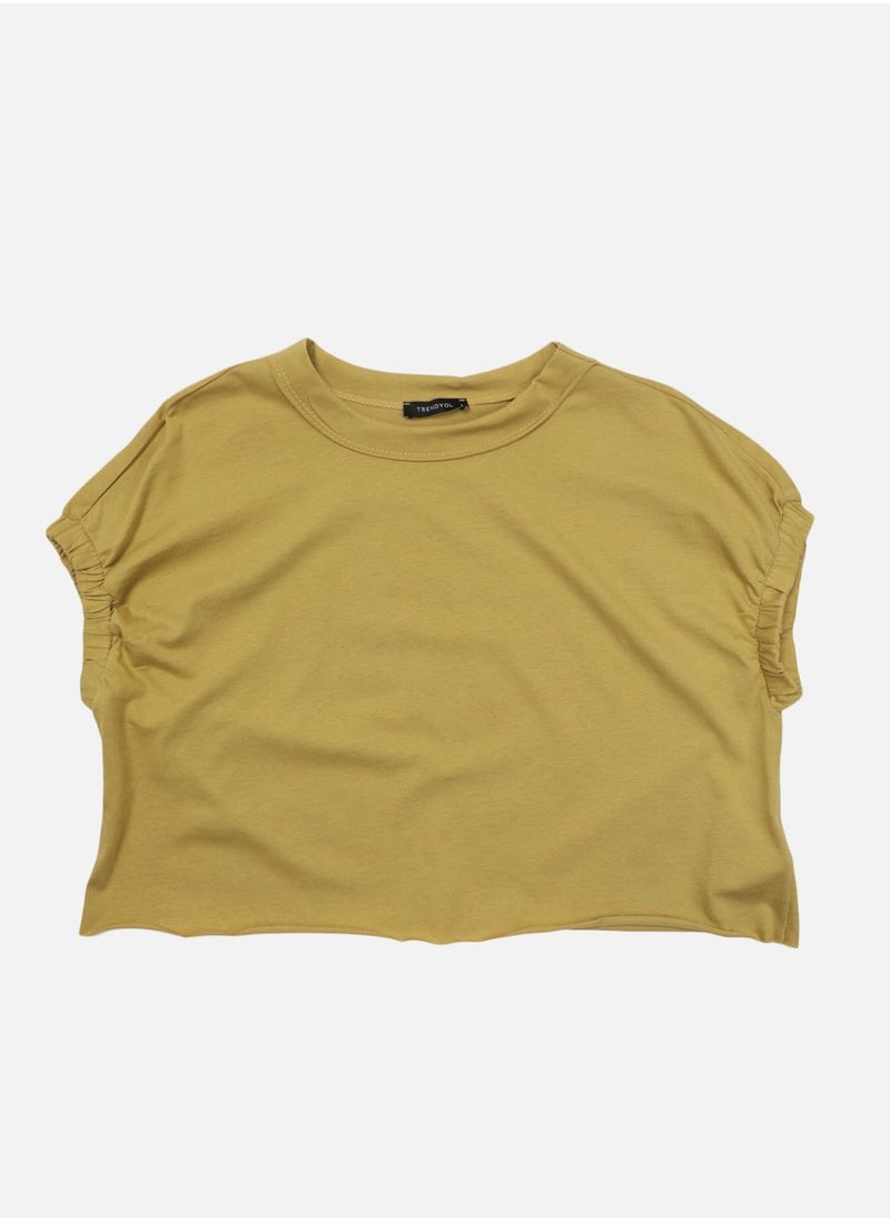 Puff Sleeve Crop T-Shirt