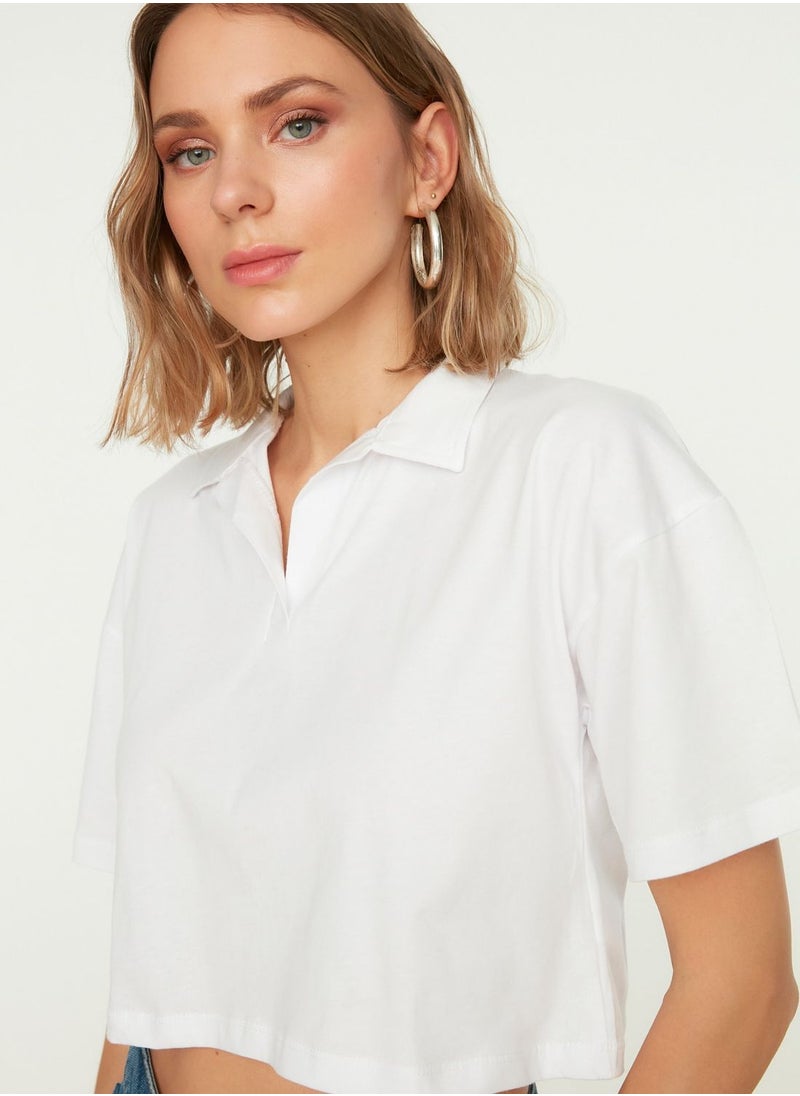 Polo Crop T-Shirt