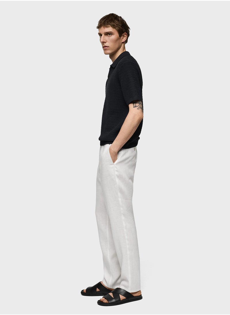 Oyster Straight Fit Pants