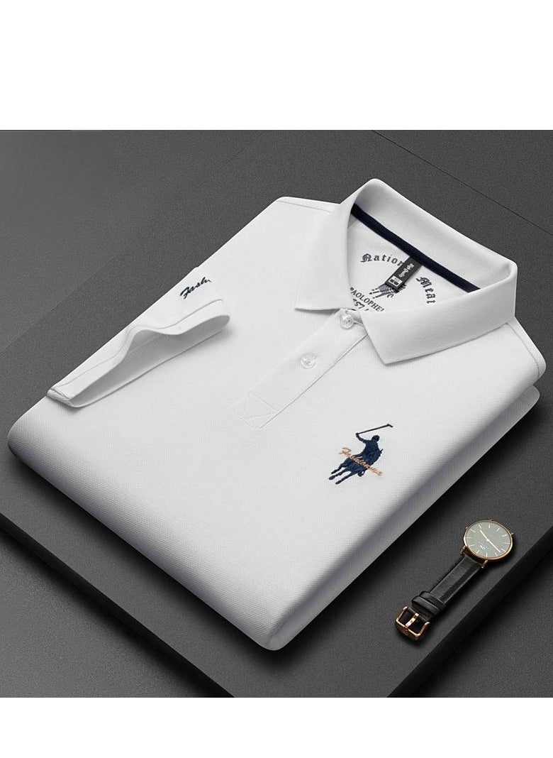 Cotton Solid Color POLO Shirt for Men