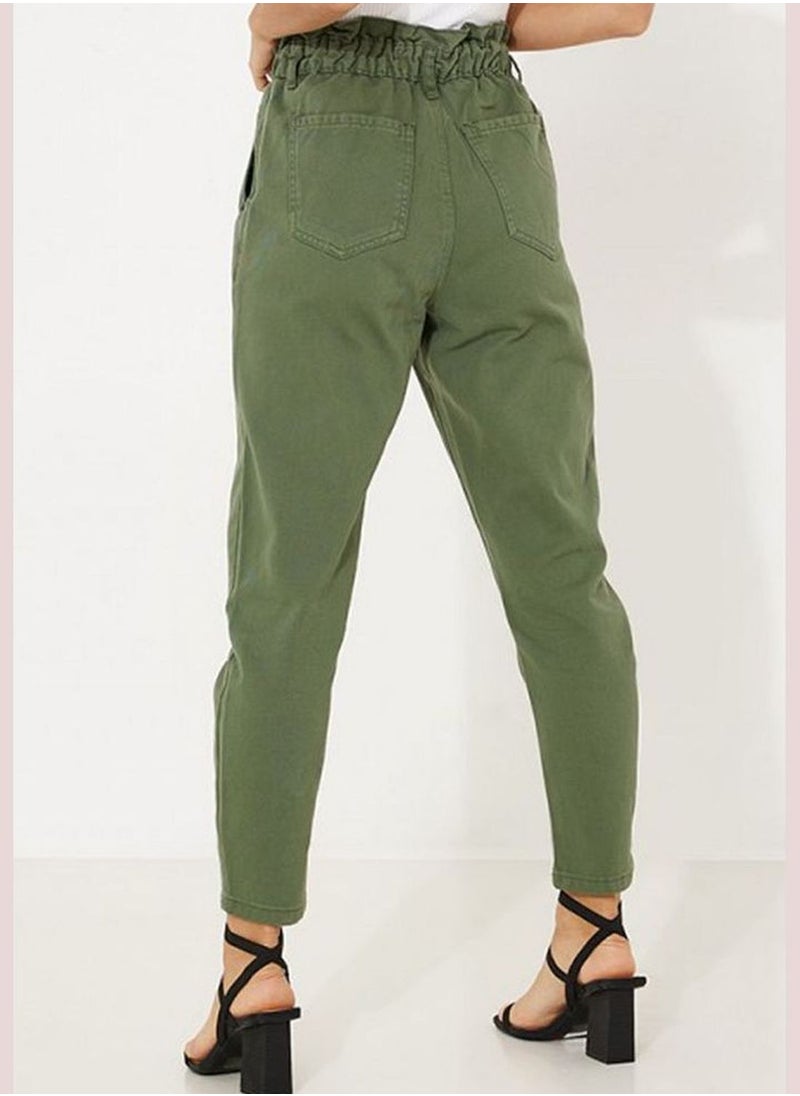 Elasticated Waist Band Loose Fitted Cotton Pant