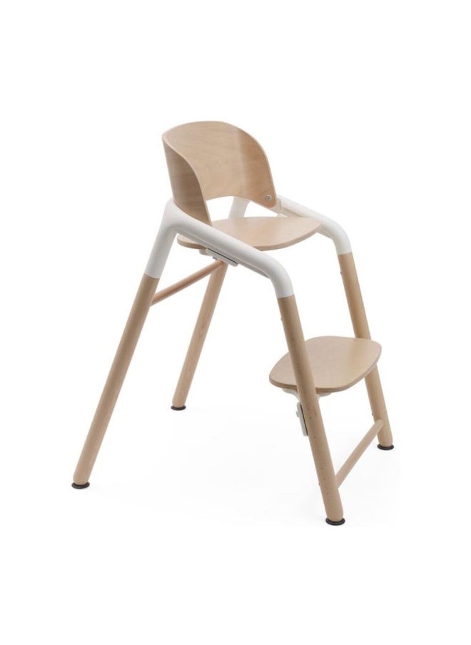 Giraffe High Chair  Neutral Wood/White