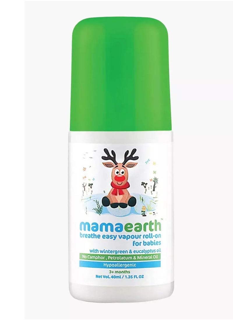 Mamaearth Breathe Easy Vapour Roll On for Babies 3+ months 40 ml