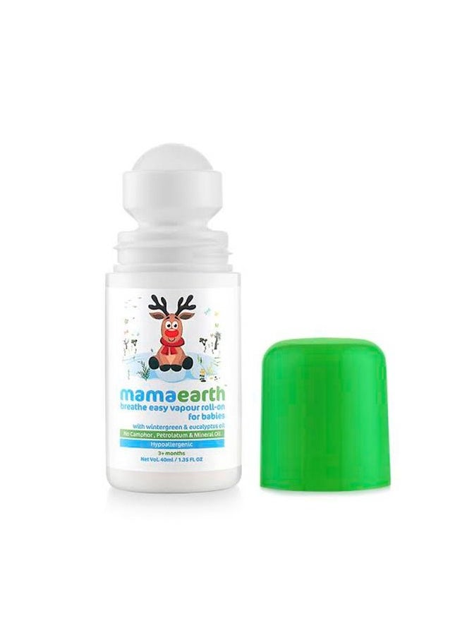 Mamaearth Breathe Easy Vapour Roll On for Babies 3+ months 40 ml