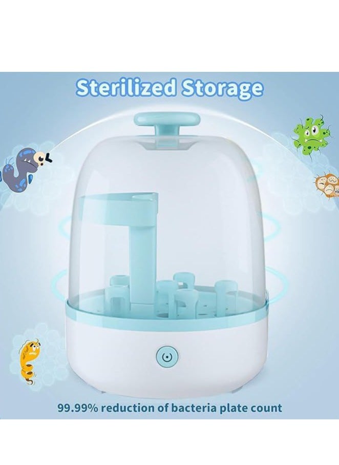 Bottle Sterilizer, Baby Bottle Steam Sterilizer Sanitizer For Baby Bottles Pacifiers Breast Pumps Large Capacity And 99.99% Cleaned In 8 Mins,Large Capacity, One Button Control, BPA-Free