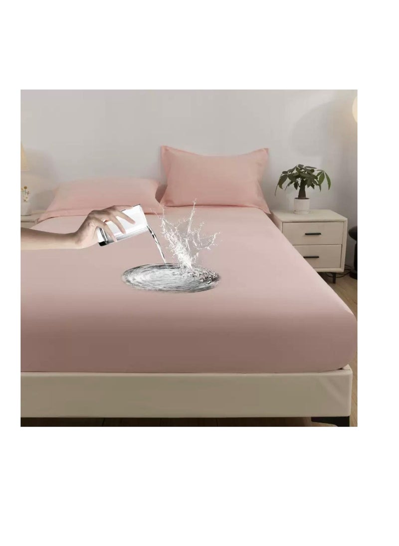 Hotel luxury soft bed sheets king size , waterproof fitted sheet, mattress protector anti-slip bed sheet cver bedroom for elderly and children