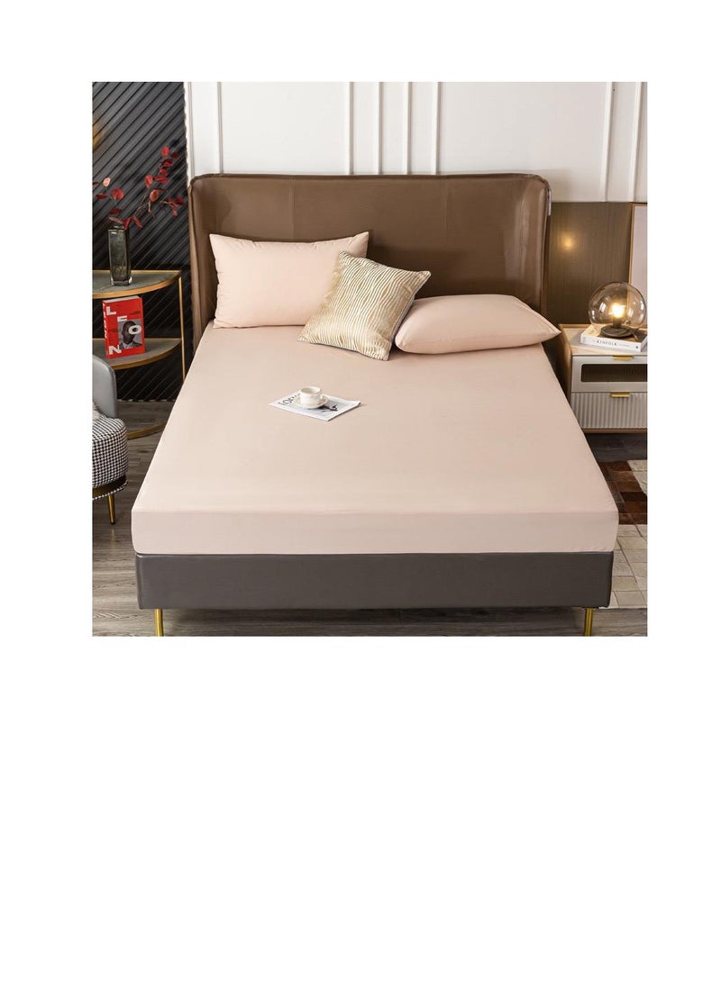 Hotel luxury soft bed sheets king size , waterproof fitted sheet, mattress protector anti-slip bed sheet cver bedroom for elderly and children